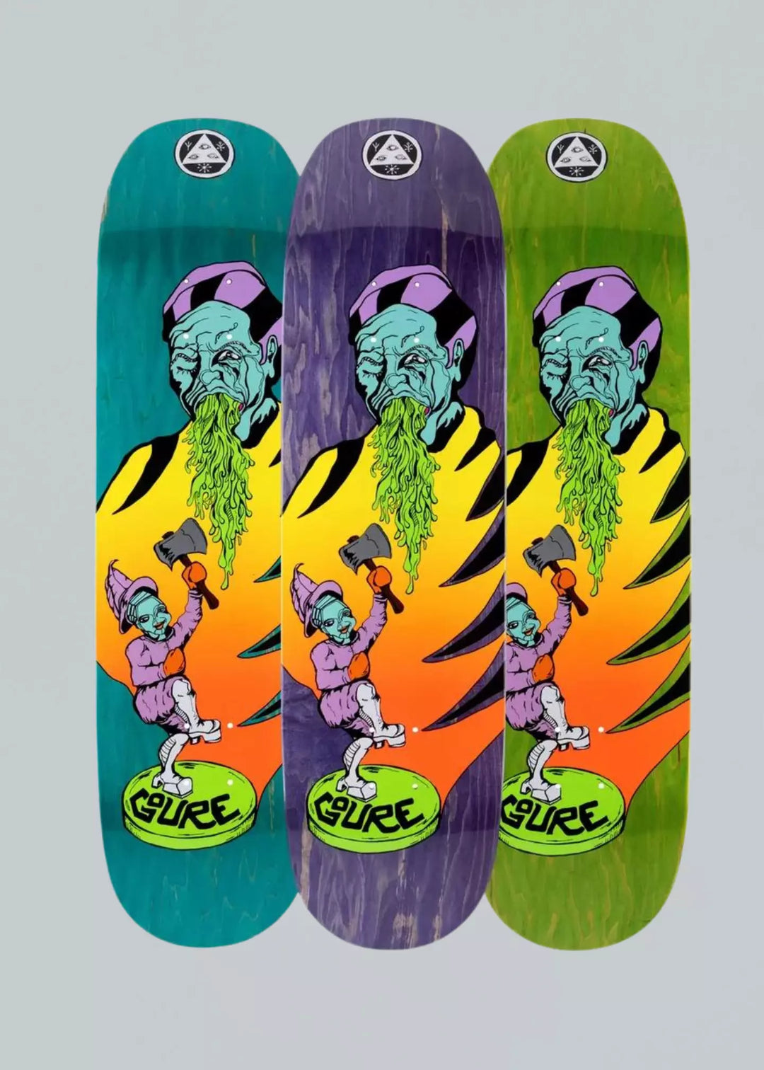 Welcome Skateboards Divorced Jim Moontrimmer Deck 8.62
