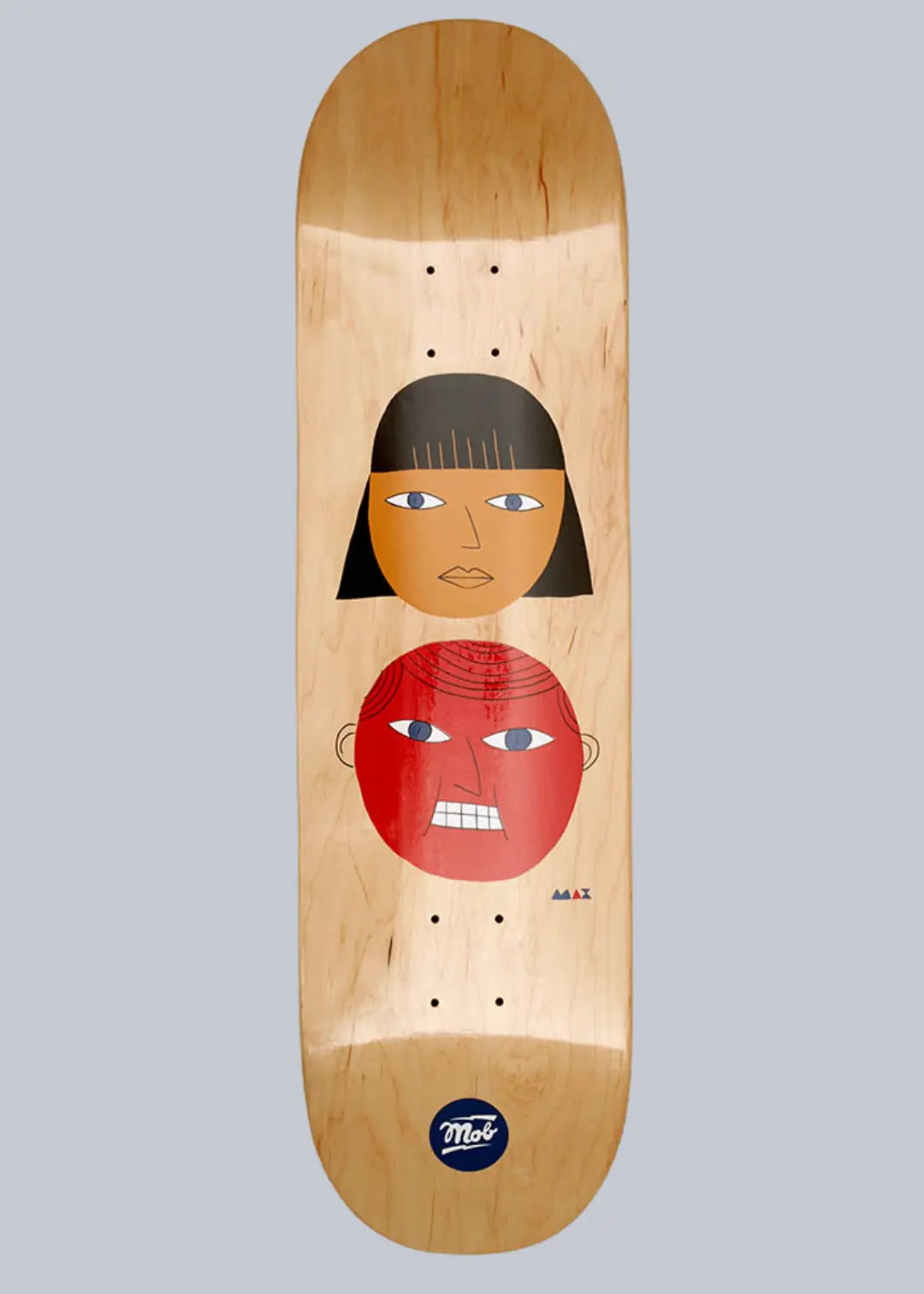 MOB Skateboards Two Heads Deck 8.5