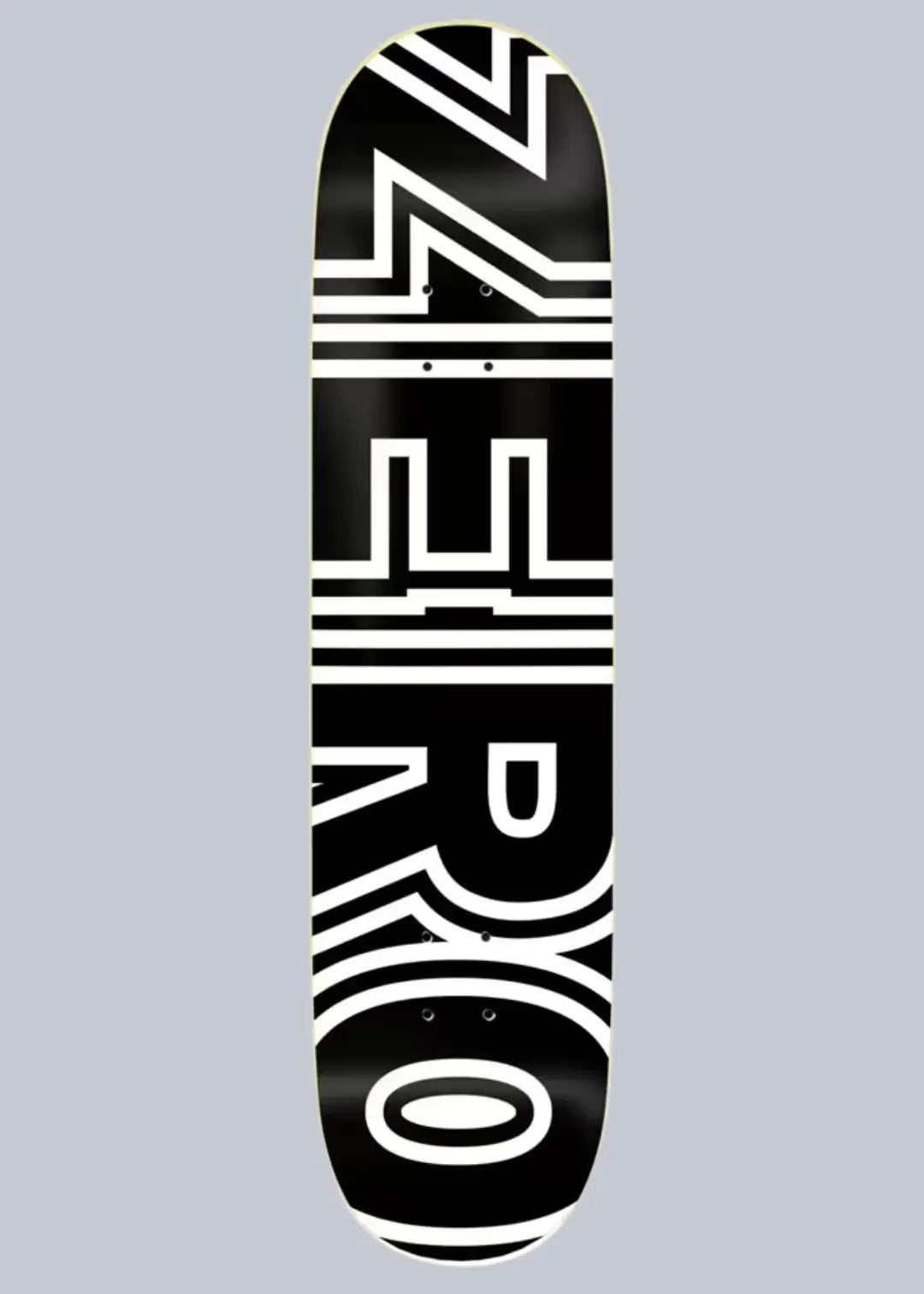 Zero Skateboard Deck Team Bold Black R7 8.25